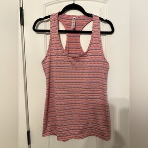 90 Degrees Pink and Blue Striped Tank Top